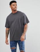 Asos Design Oversized T-shirt In Black - Black