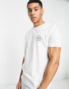 Jack & Jones Essentials T-shirt With Logo Chest Print In White