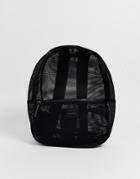 Asos Design Backpack In Black Mesh