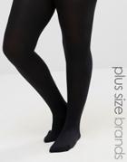 Yours 100 Denier Opaque Tights - Black