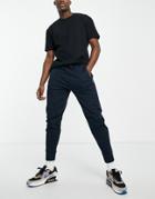 Hollister Tapered Sweatpants In Navy