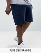 Duke Plus Jersey Shorts In Navy - Navy