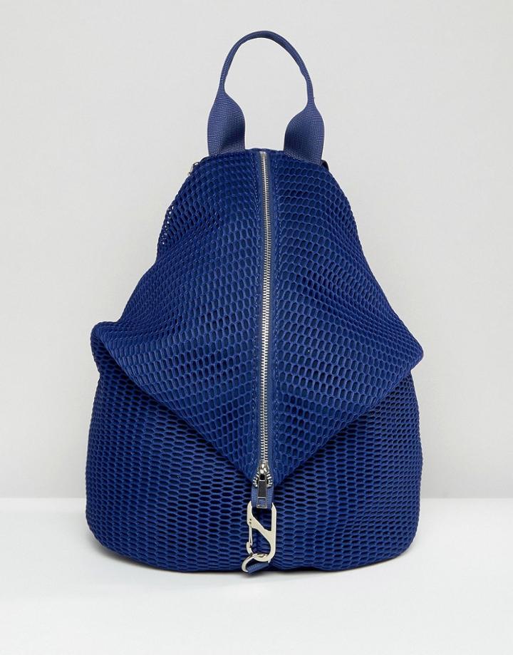 Asos Lifestyle Mesh Dogclip Backpack - Blue