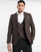 Harry Brown Wedding Wool Mix Slim Fit Suit Jacket