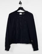 Dkny Mesh Crew Neck Top In Black