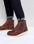 Eastland Lumber Up Leather Boots In Oxblood - Red