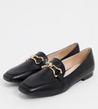 Raid Wide Fit Clareta Loafers With Snaffle In Black
