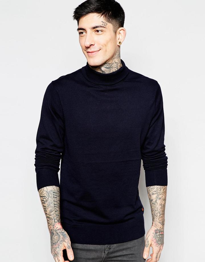 Scotch & Soda Classic Fine Gaugekniited Sweater - Black
