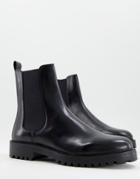 Walk London Cole High Chelsea Boots In Black