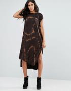 Nytt Leese Tie Dyed Oversized Maxi Dress - Black