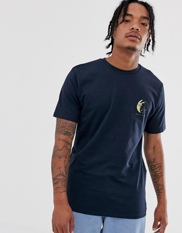 Volcom Free Bsc Back Print T-shirt - Navy