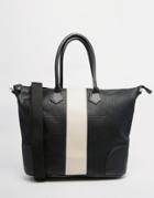 Pieces Tote Bag With Contrast Cream Panel
