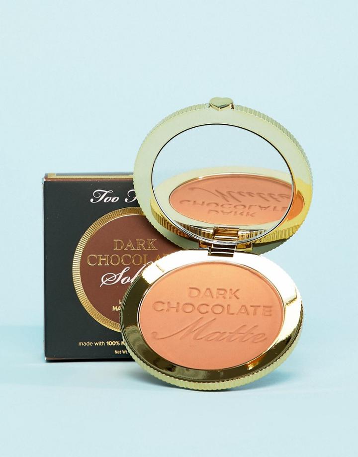 Too Faced Chocolate Soleil Bronzer - Dark Chocolate-brown