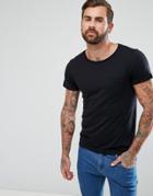 Lee Jeans Pocket T-shirt With Lower Front Lee Tab - Black