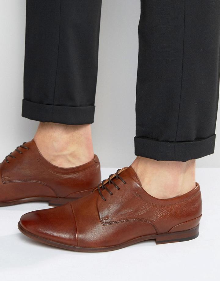 Aldo Sagona Leather Derby Shoes - Brown