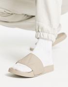 Asos Design Slides In Taupe-neutral