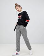 Pull & Bear Gingham Print Pants - Multi