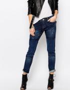 Blank Nyc Patched Boyfriend Jeans - All The Right Places
