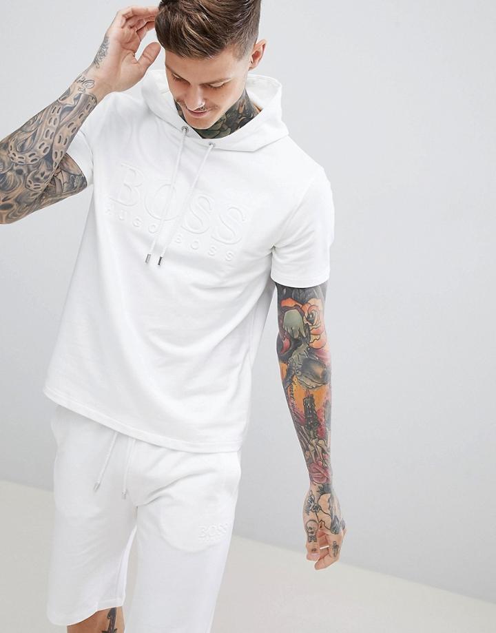 Boss Heritage Bodywear Hoodie - White