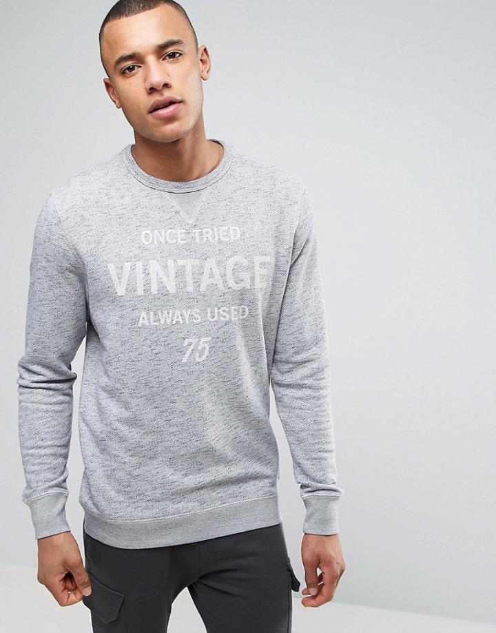 Jack & Jones Vintage Sweatshirt With Graphic - Navy