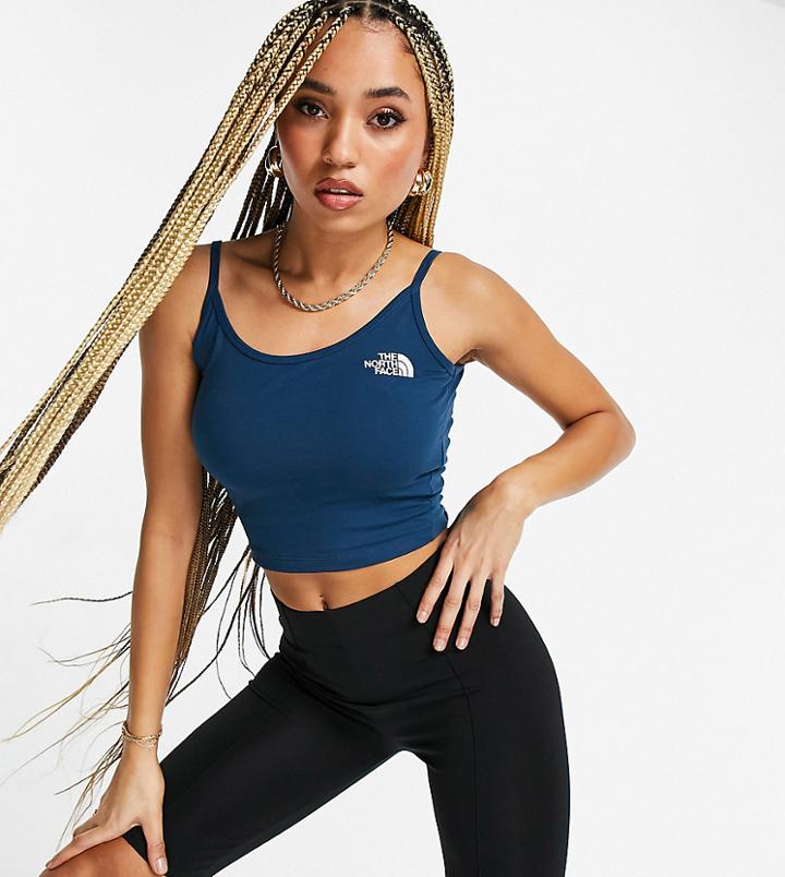 The North Face Simple Dome Tank In Navy Exclusive At Asos