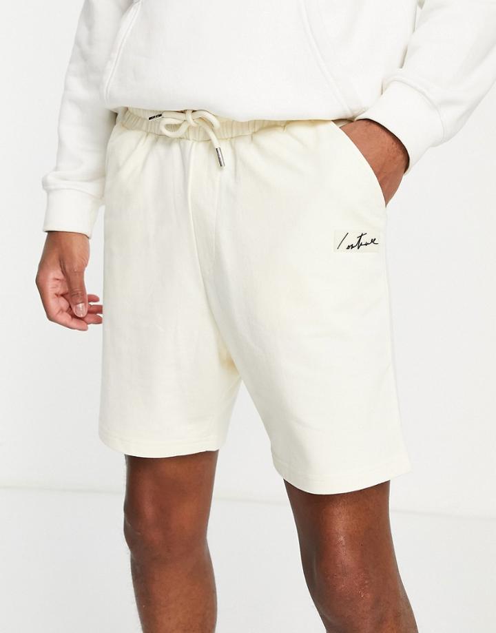 The Couture Club Essential Sweat Shorts In Yellow
