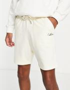The Couture Club Essential Sweat Shorts In Yellow