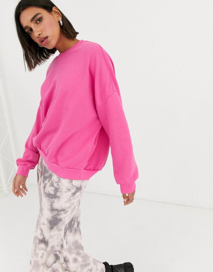 Bershka Sweatshirt In Pink
