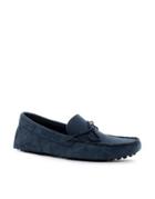Asos Driving Shoes In Suede - Navy