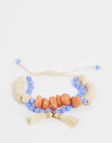 South Beach X3 Multipack Beaded Bracelets In Multi