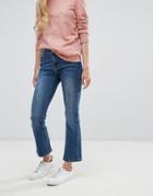 Vila Mini Cropped Flared Jeans - Navy