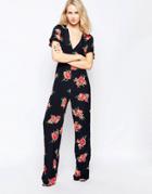 Little Mistress Jumpsuit With Floral Top