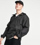 New Look Overhead Jacket With Pouch Pocket In Black