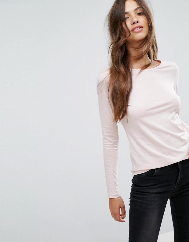 New Look Long Sleeve Tee - Pink