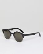 Carrera Round Plastic Sunglasses - Black