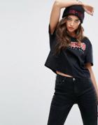 Gigi Hadid Rock Tour Crop T-shirt - Black
