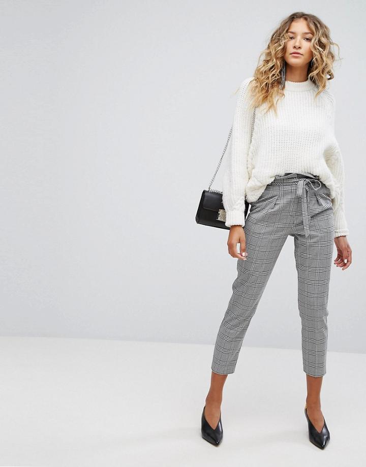 Miss Selfridge Checked Tailored Pants - Multi