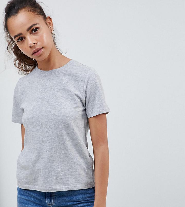 New Look Petite Girlfriend Tee - Gray