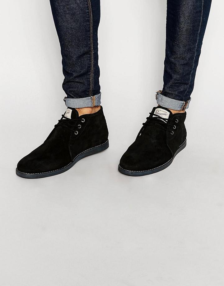 Original Penguin Suede Desert Boots - Black