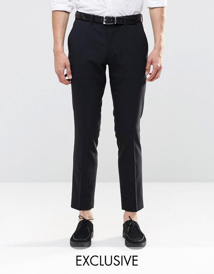 Only & Sons Skinny Suit Pants With Stretch - Black