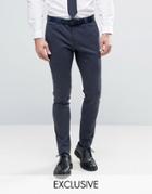 Noak Super Skinny Jersey Pants - Navy