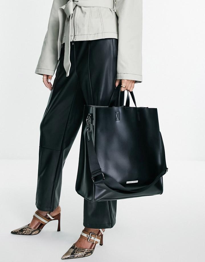 Claudia Canova Top Handle Tote Bag With Insert Pouch In Black