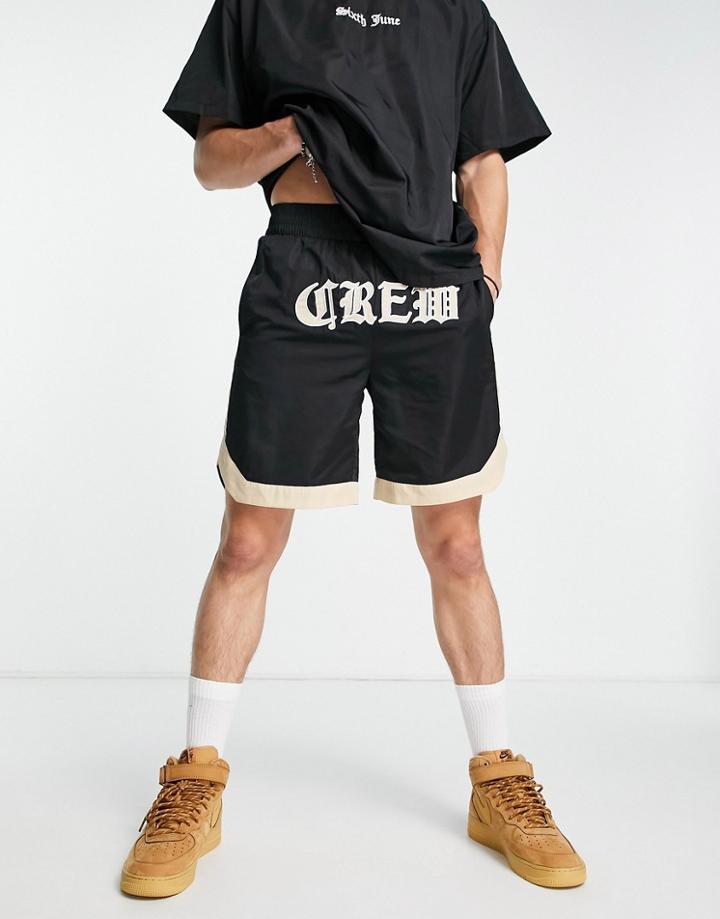 Sixth June Oversize Mesh Shorts In Black