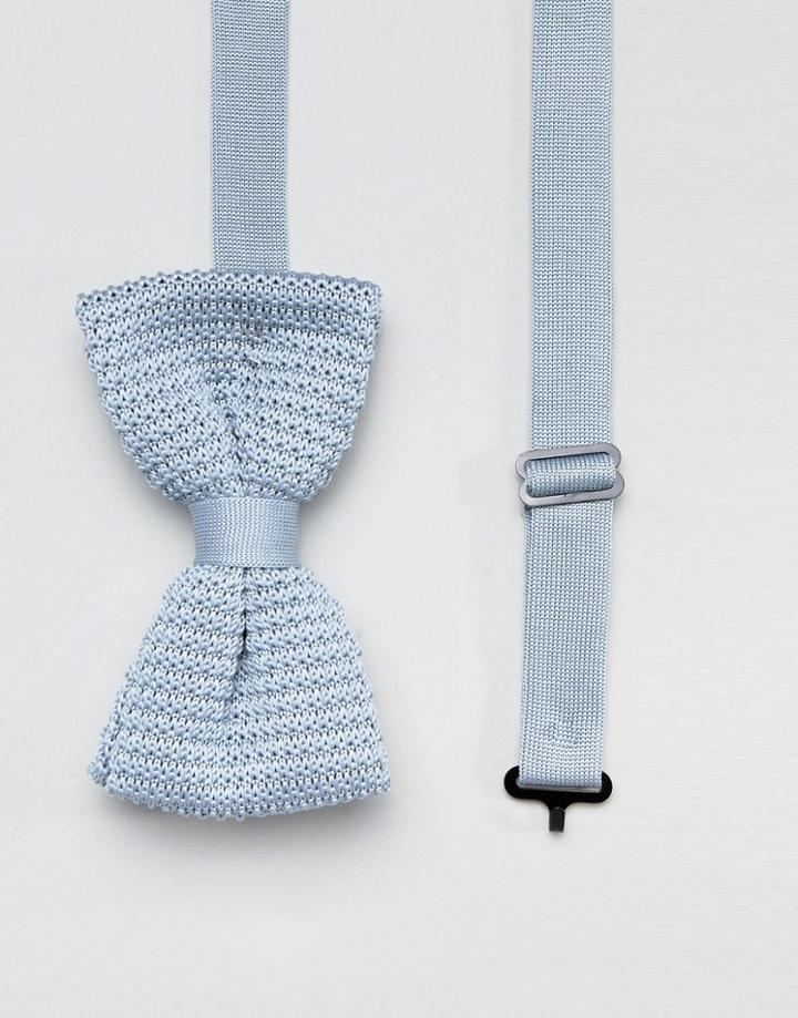 Religion Wedding Knitted Bow Tie In Pastel Blue - Blue