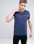 Born Rich V Neck T-shirt - Blue