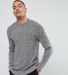 Selected Homme Tall Knitted Sweater With High Neck - Navy