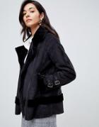 Y.a.s Aviator Jacket - Black