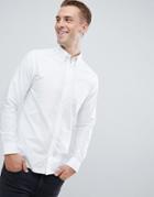 Jack & Jones Essentials Slim Fit Oxford Shirt In White