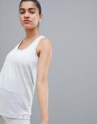 Kisaiya Marble Side Panel Racer Back Sports Tank - Gray