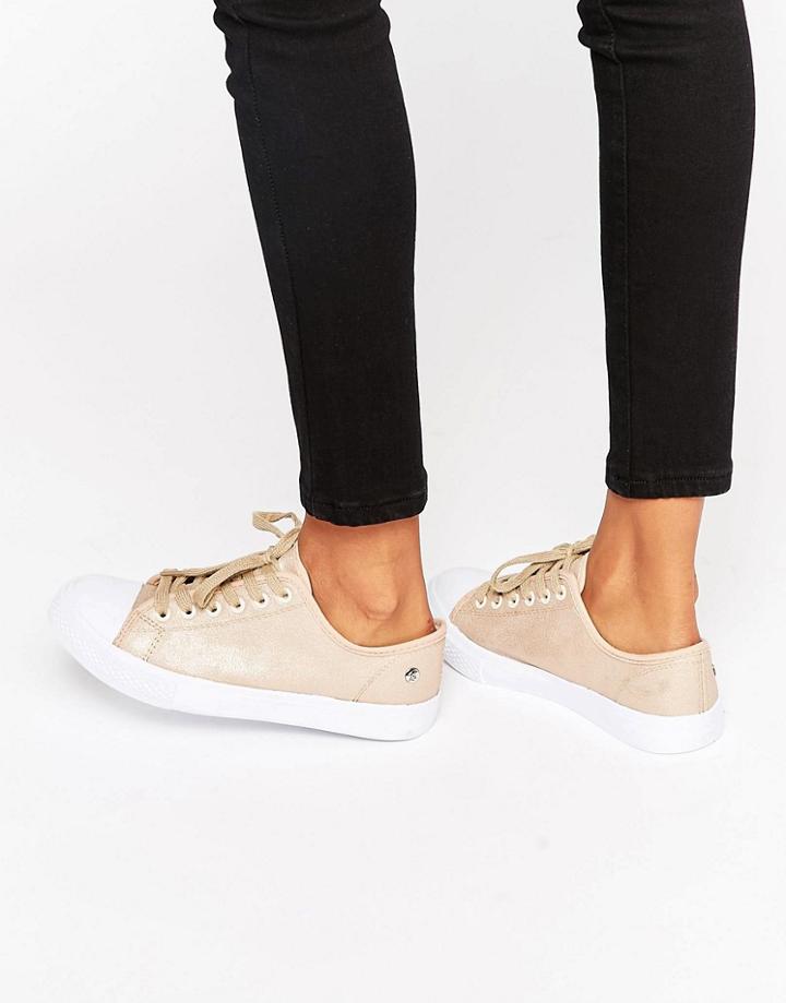 Blink Lace Up Sneaker - Beige